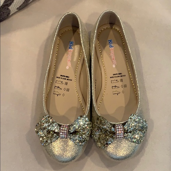 gold flats size 12